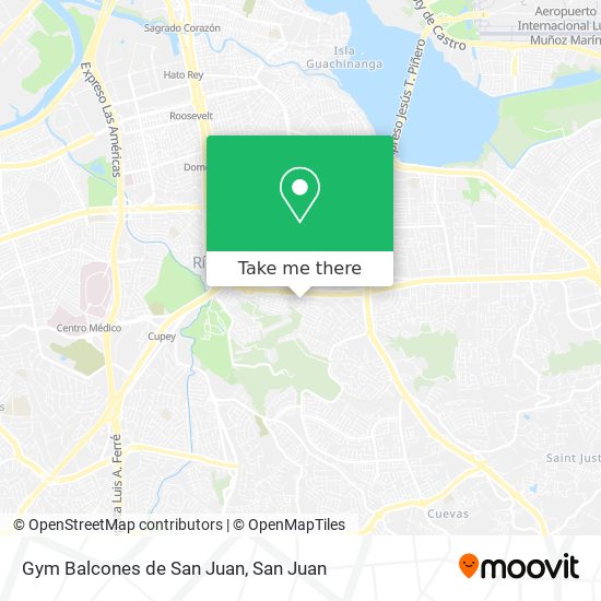 Gym Balcones de San Juan map