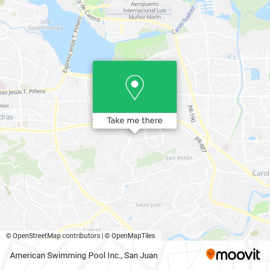 American Swimming Pool Inc. map