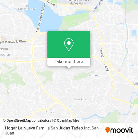 Hogar La Nueva Familia San Judas Tadeo Inc map