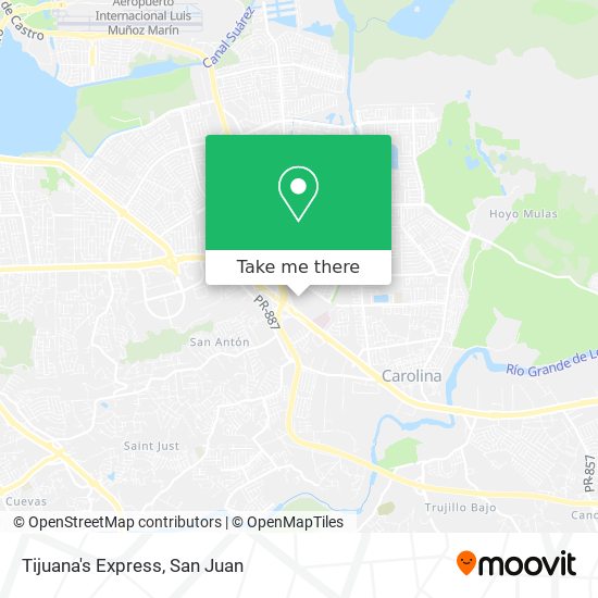 Mapa de Tijuana's Express