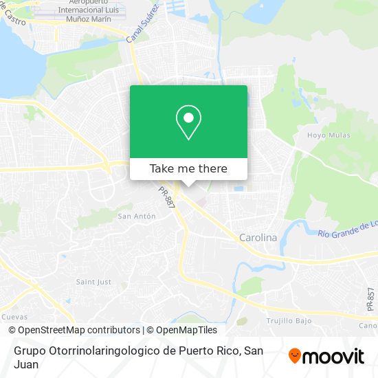 Grupo Otorrinolaringologico de Puerto Rico map