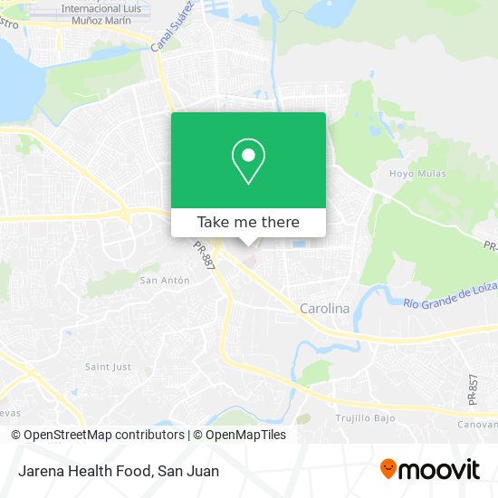 Jarena Health Food map