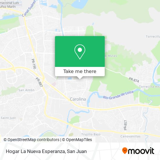 Hogar La Nueva Esperanza map