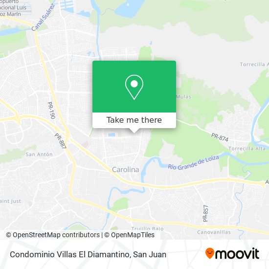 Condominio Villas El Diamantino map