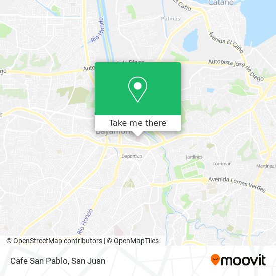 Cafe San Pablo map