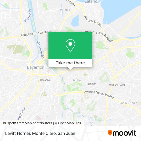 Levitt Homes Monte Claro map