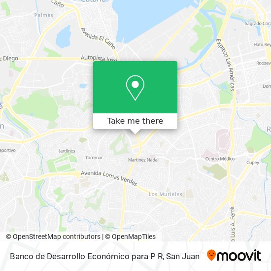 Banco de Desarrollo Económico para P R map