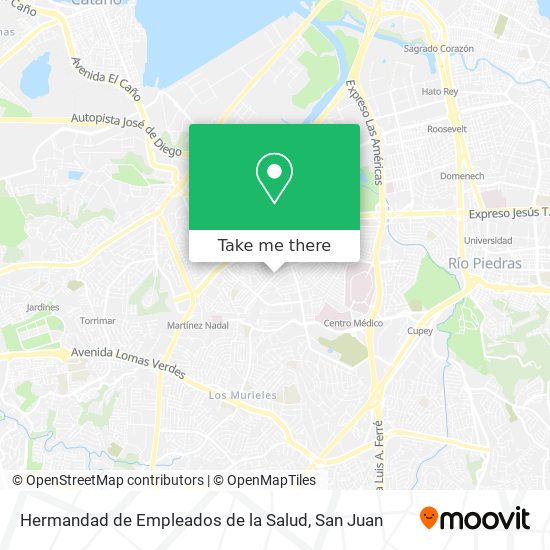 Hermandad de Empleados de la Salud map