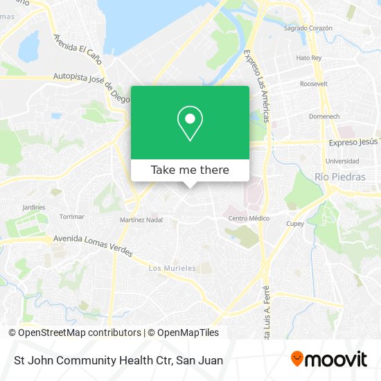 St John Community Health Ctr map