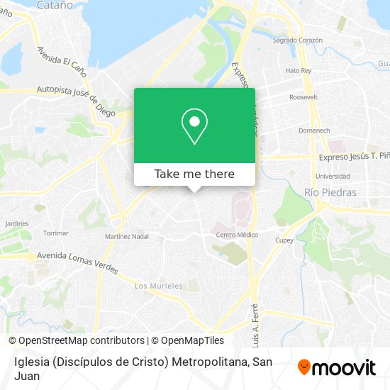 Iglesia (Discípulos de Cristo) Metropolitana map