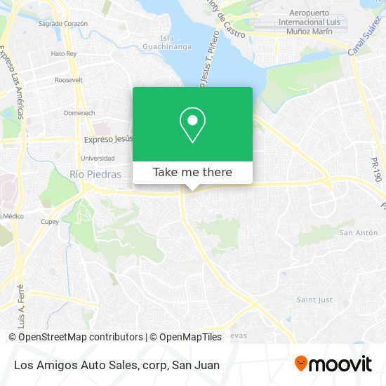 Los Amigos Auto Sales, corp map