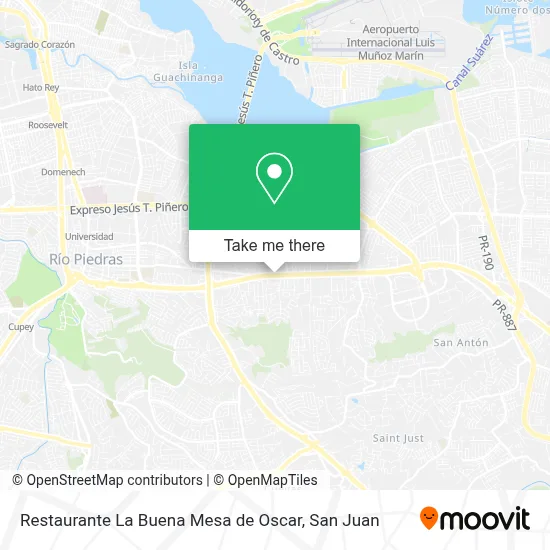 Mapa de Restaurante La Buena Mesa de Oscar