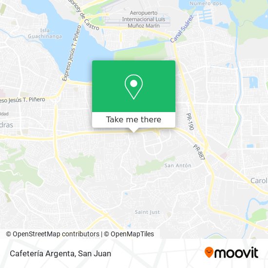 Cafetería Argenta map