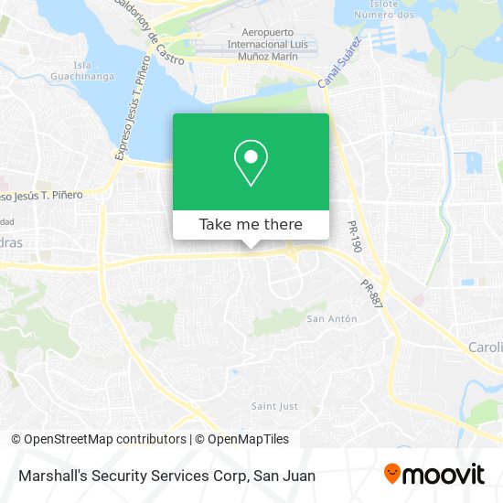 Marshall's Security Services Corp map
