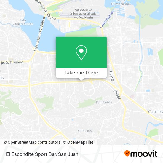 El Escondite Sport Bar map