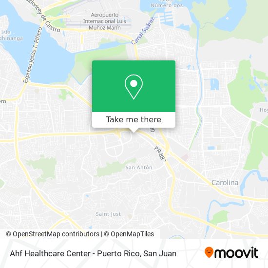 Mapa de Ahf Healthcare Center - Puerto Rico