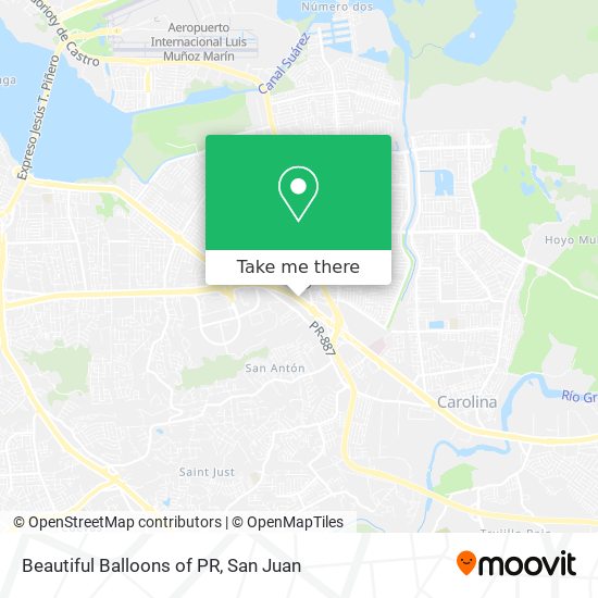 Mapa de Beautiful Balloons of PR
