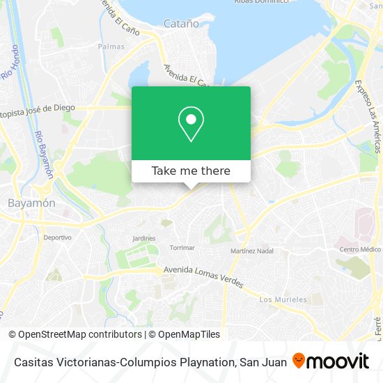 Casitas Victorianas-Columpios Playnation map