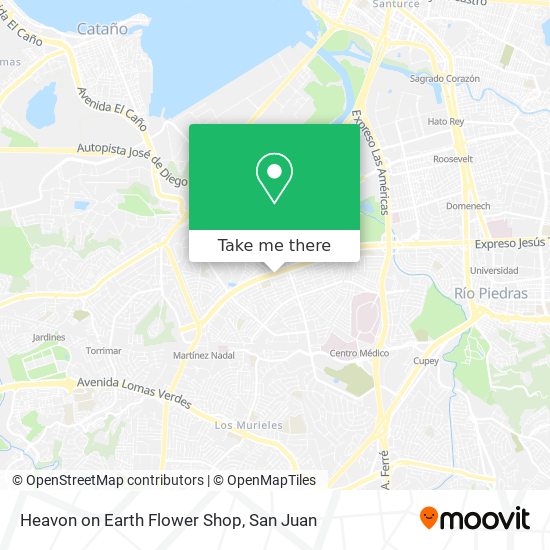 Heavon on Earth Flower Shop map