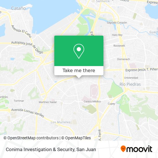 Conima Investigation & Security map