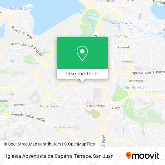 Iglesia Adventista de Caparra Terrace map