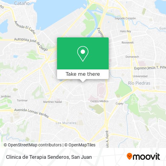 Clinica de Terapia Senderos map