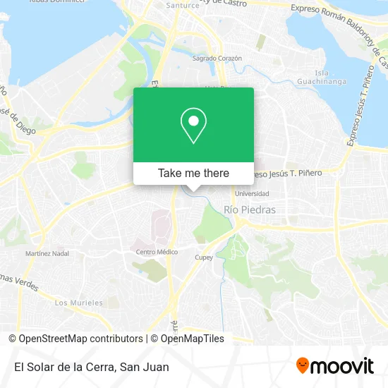 Mapa de El Solar de la Cerra