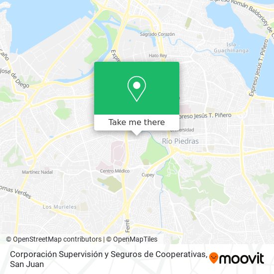 Corporación Supervisión y Seguros de Cooperativas map