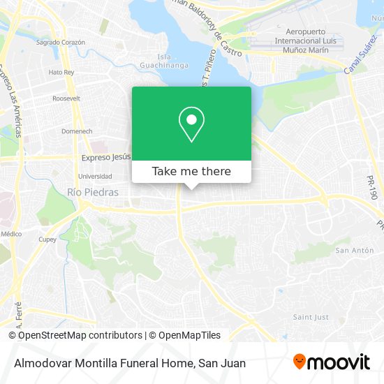 Almodovar Montilla Funeral Home map