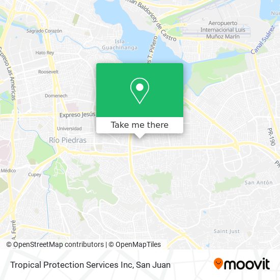 Tropical Protection Services Inc map
