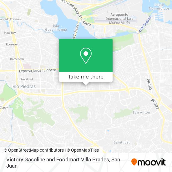 Victory Gasoline and Foodmart Villa Prades map