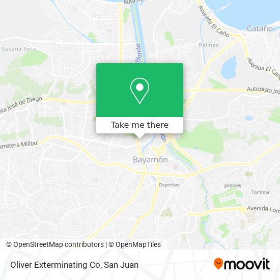 Oliver Exterminating Co map