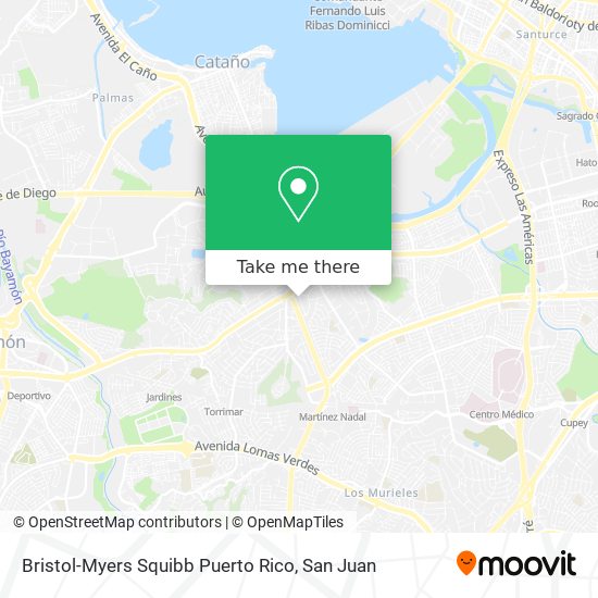 Bristol-Myers Squibb Puerto Rico map