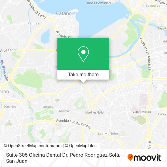 Suite 305 Oficina Dental Dr. Pedro Rodriguez-Solá map