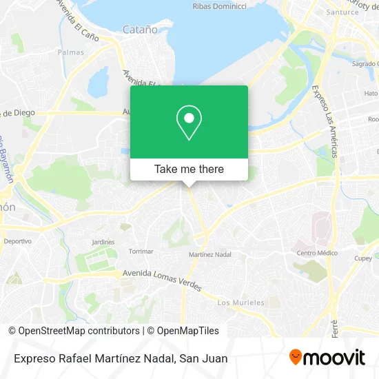 Expreso Rafael Martínez Nadal map