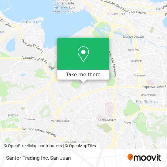 Santor Trading Inc map