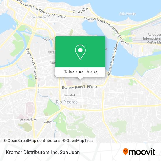 Mapa de Kramer Distributors Inc