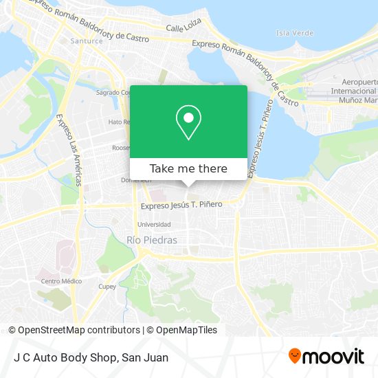 Mapa de J C Auto Body Shop