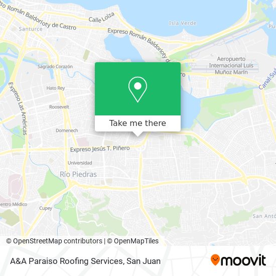 A&A Paraiso Roofing Services map