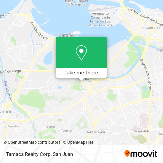 Tamaca Realty Corp map