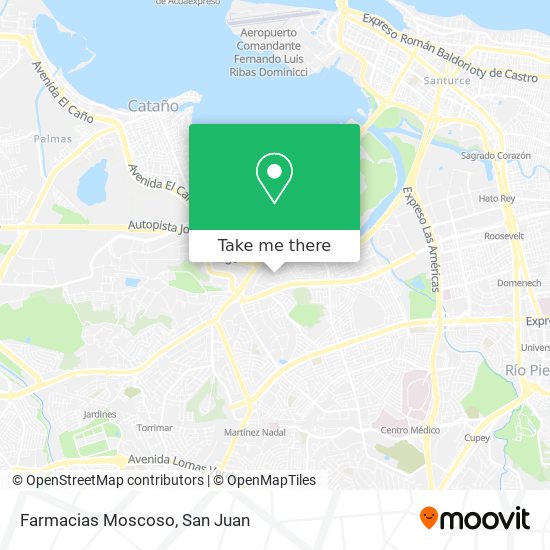 Farmacias Moscoso map
