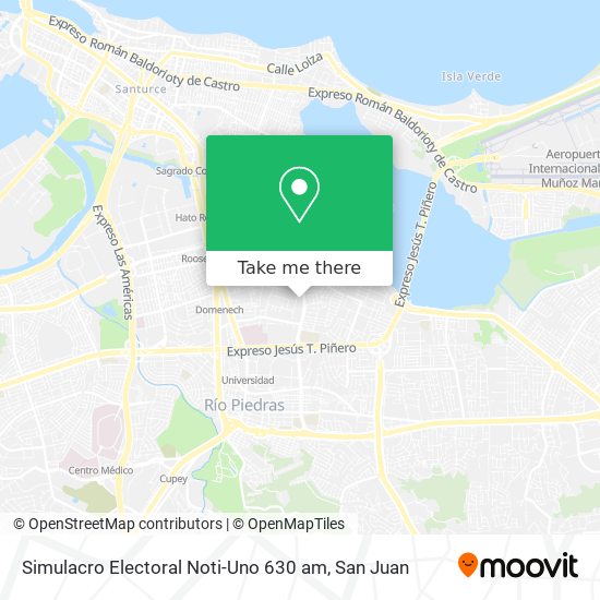 Simulacro Electoral Noti-Uno 630 am map