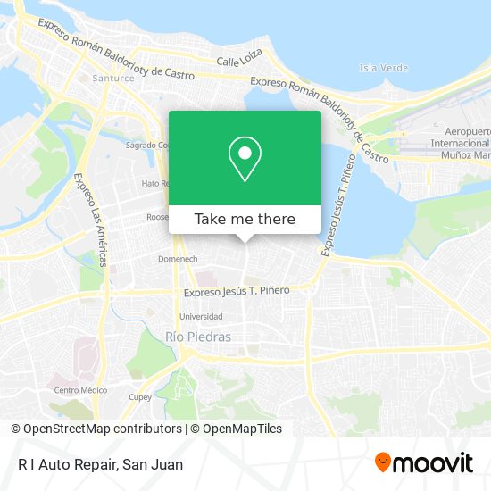 R I Auto Repair map