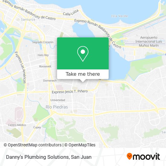 Danny's Plumbing Solutions map