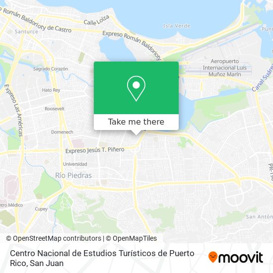 Centro Nacional de Estudios Turísticos de Puerto Rico map