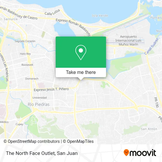 The North Face Outlet map