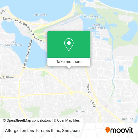 Altergarten Las Teresas II Inc map