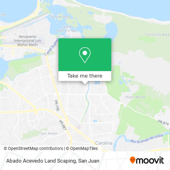 Abado Acevedo Land Scaping map