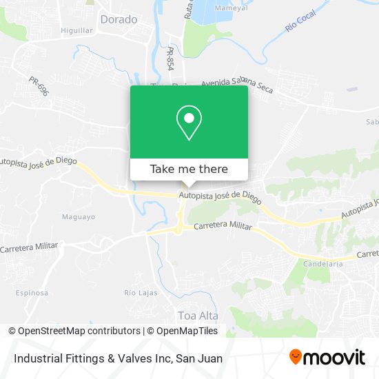 Industrial Fittings & Valves Inc map