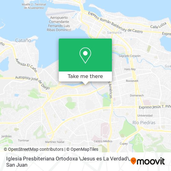 Iglesia Presbiteriana Ortodoxa \Jesus es La Verdad\ map